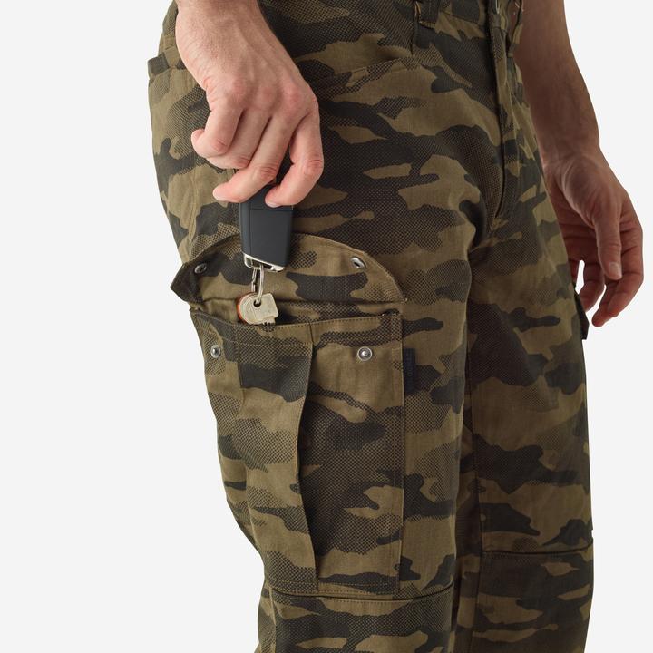 Produktbild Solognac Jagdhose Steppe 500 Cargo strapazierfähig Camouflage braun (XXL)