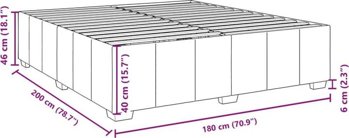 Image du produit vidaXL Boxspringbett (180 x 200 cm)