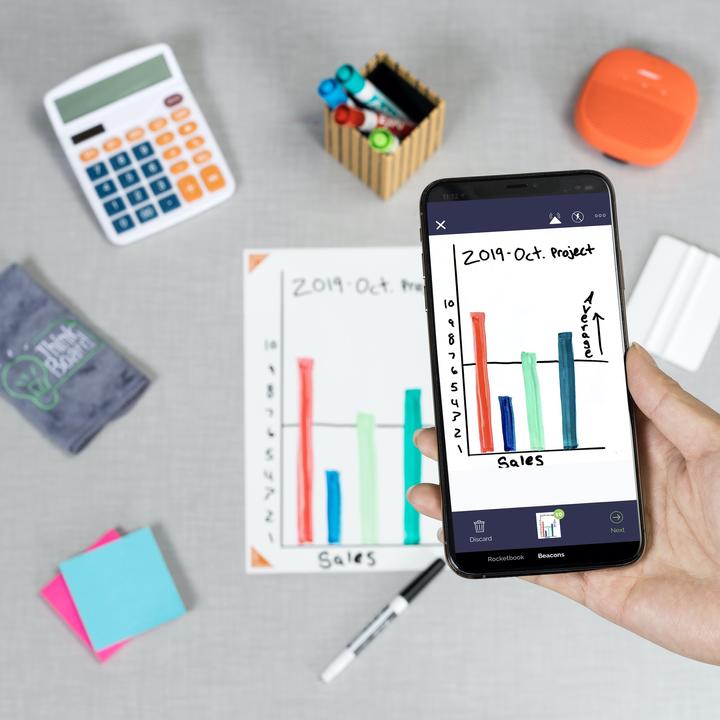 Produktbild Think Board X Selbstklebendes Whiteboard XL (91.50 x 61 cm)