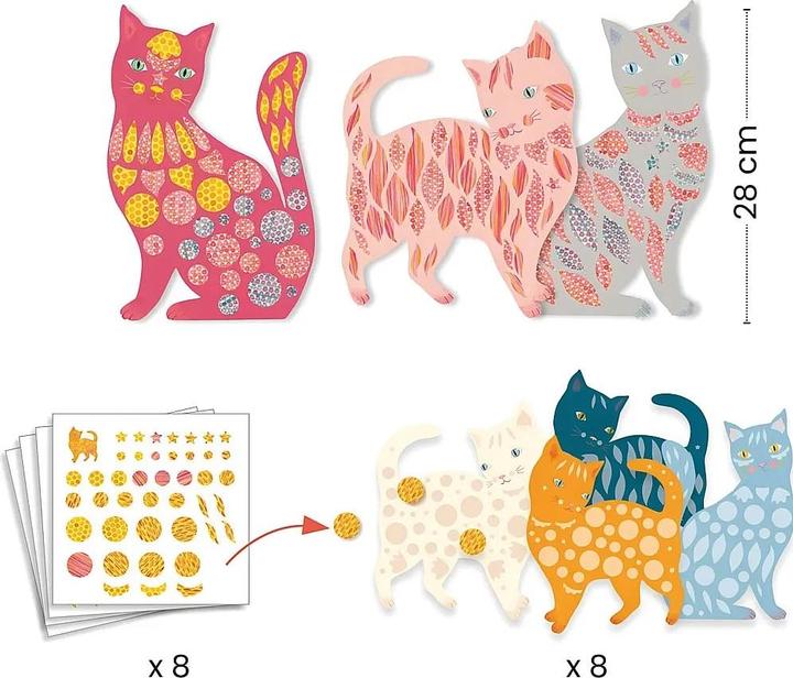 Actual product image Djeco Basteln mit Papier Katzen