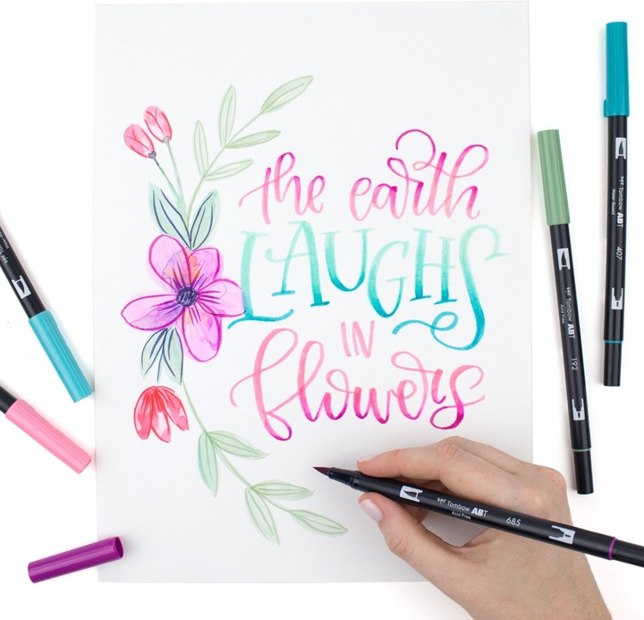 Produktbild Tombow ABT Dual Brush Pen (buntkombi, Pastellkombi, 6 x)