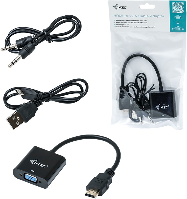 Immagine prodotto i-tec HDMI zu (VGA, 15 cm)