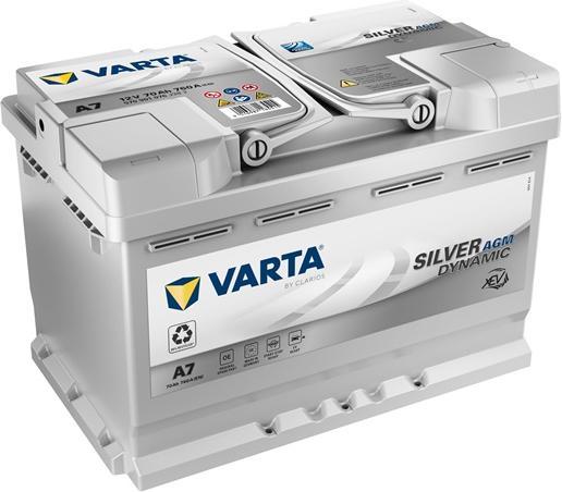 Produktbild Varta AGM3 12V 70 AH 760EN (A) (12 V, 70 Ah, 760 A)