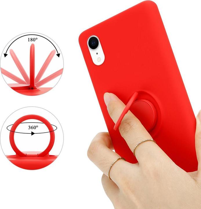Actual product image Cadorabo Bumper TPU Liquid Ring Silicone Case (Apple iPhone XR)