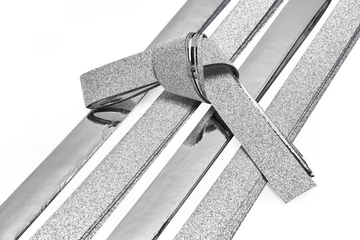 Immagine prodotto Gebrüder Bertels Strisce di carta "Glitter, argento", 15 mm, 24 strisce (24x)