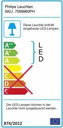 Energie-Label Philips Hue Iris Basis (210 lm)