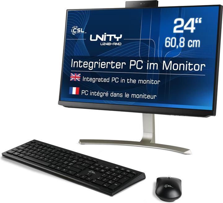 Produktbild CSL AIO Unity U24B-AMD (AMD Ryzen 7 5700G, 16 GB, 1000 GB, AMD Radeon Graphics)