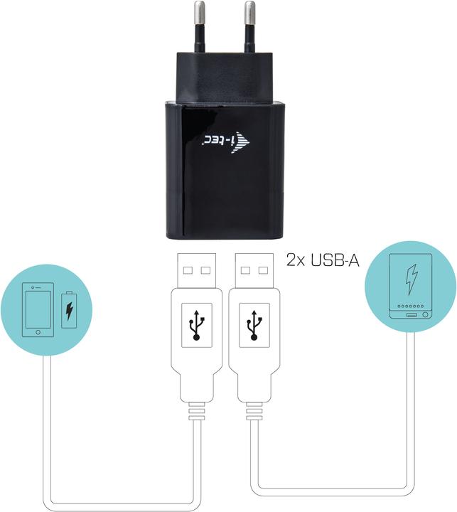Image du produit i-tec Double chargeur USB (12 W)