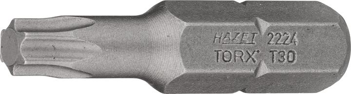 Produktbild HAZET Bit 2224-T30 ∙ Sechskant8 (5/16 Zoll) ∙ Innen TORX Profil ∙ T30 (Innensechsrund TX)