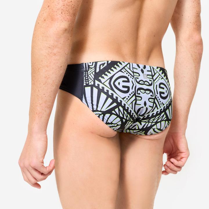 Actual product image Watko Badehose Slip Wasserball Herren - 500 Tiki grau (Frequency band 38 (2600 MHz))
