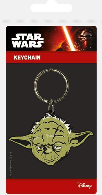 Actual product image Pyramid Star Wars Rubber Keychain Yoda 6 cm
