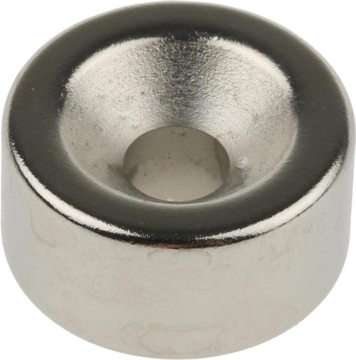 Actual product image Eclipse Countersunk neodymium magnet 20x6x10mm (1 x)