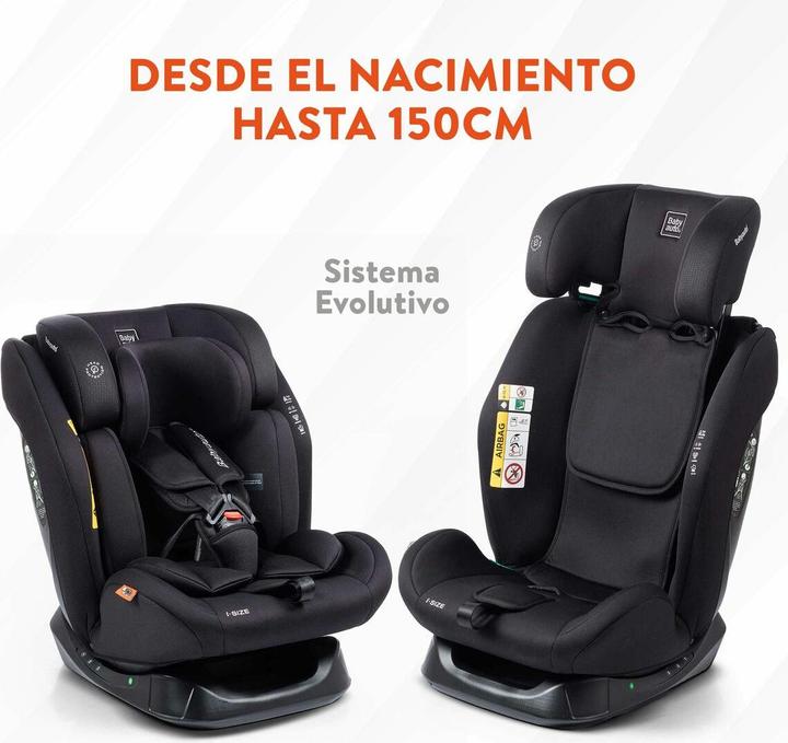 Immagine prodotto Babyauto Baby Car Lolo Autositz |Isiz |40-150 cm |0-12 Jahre 0-36 kg |Gruppe 1 2 3 |Schwarzer Autositz (Seggiolino per bambini)