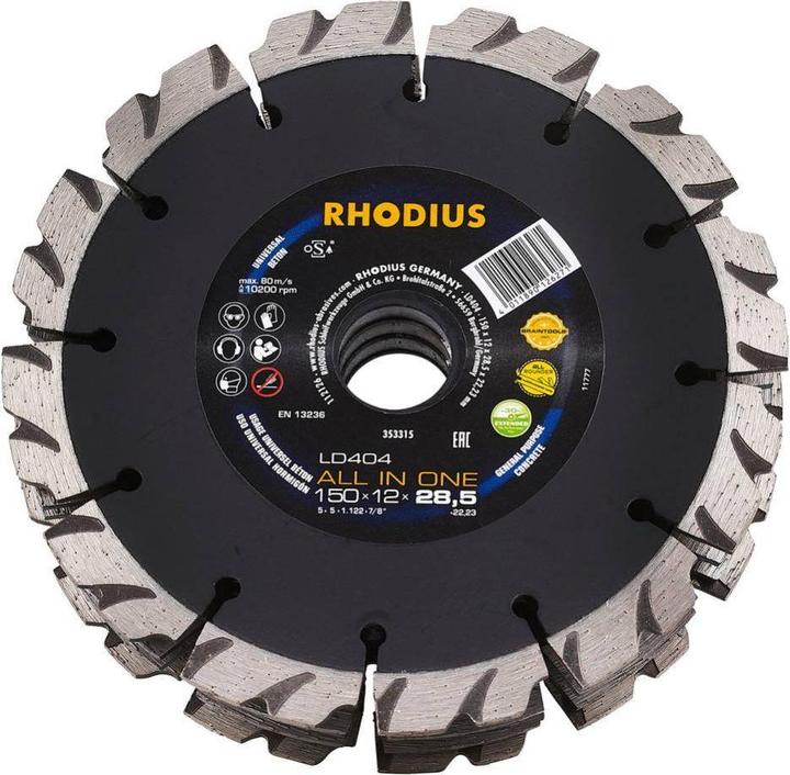 Actual product image Rhodius Diamond milling machine LD404 ALL IN ONE