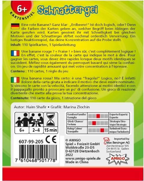 Image du produit Amigo Schnattergei, d/f/i (Allemand, Français, Italien)