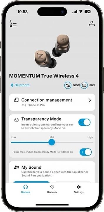 Produktbild Sennheiser Momentum True Wireless 4 (ANC, 7 h, Kabellos)