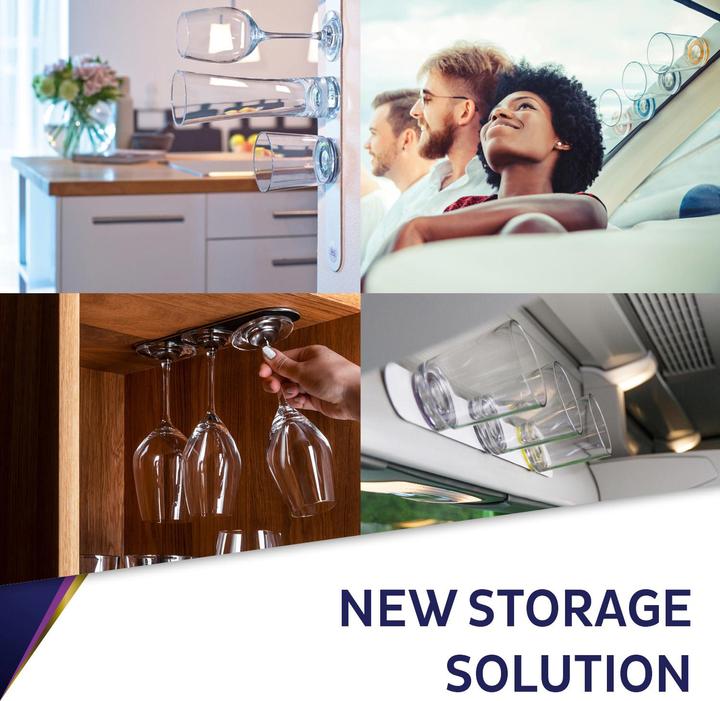 Actual product image Silwy Metal bar for glasses 50 cm