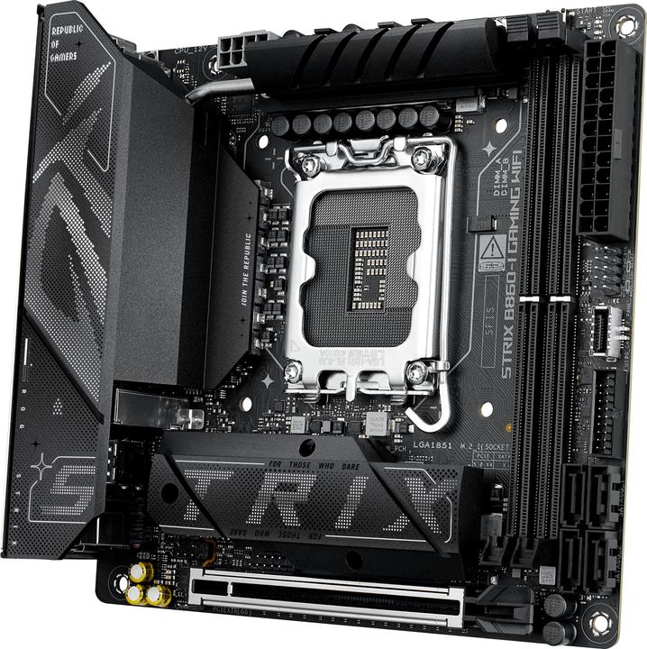 Productafbeelding ASUS ROG STRIX B860-I GAMING WIFI (LGA 1851, Intel B860, Mini-ITX)