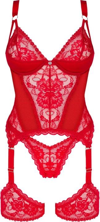 Produktbild Obsessive Belovya Corset - Red (M, L)