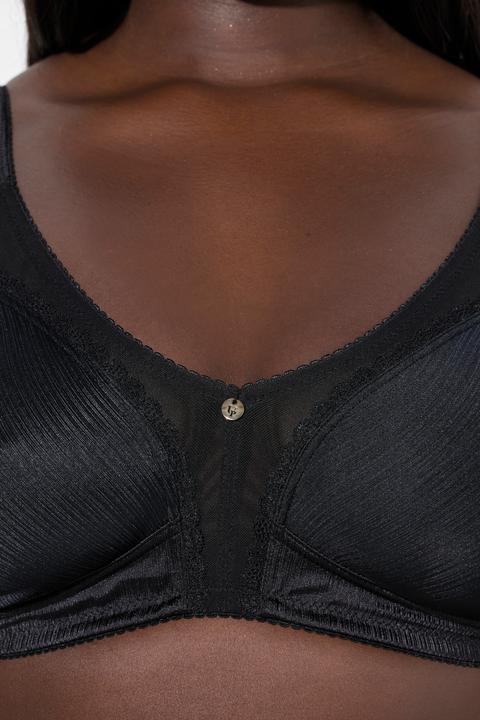 Produktbild Ulla Popken Minimizer-BH, Satin, Spitze, ohne Bügel, Cup C - F (85 F)