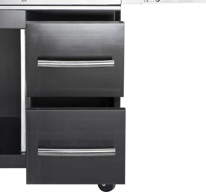 All'Grill Sistema di cassetti destro per Modular CHEF L - nero-
