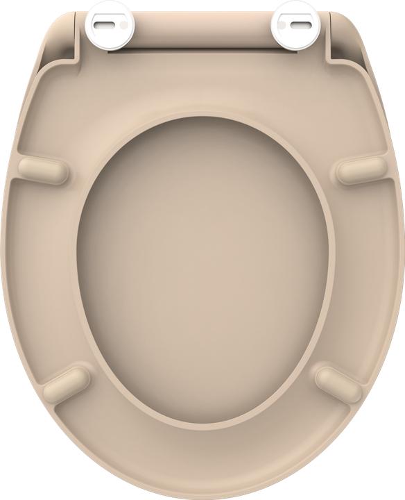 Actual product image Schütte WC seat Duroplast WC seat BEIGE Soft-close mechanism Quick release 82305 Beige
