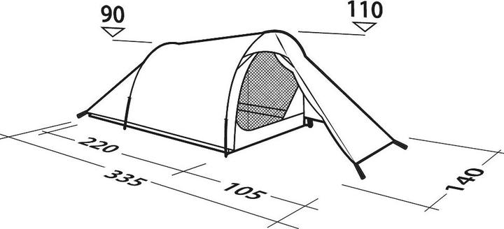 Productafbeelding Robens Sprinter 2 (Tunnel tent, 1.90 kg, 2 personen)