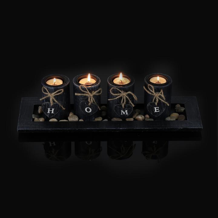 Immagine prodotto Relaxdays Porta tealight (39,5 x 13 x 10,5 cm)