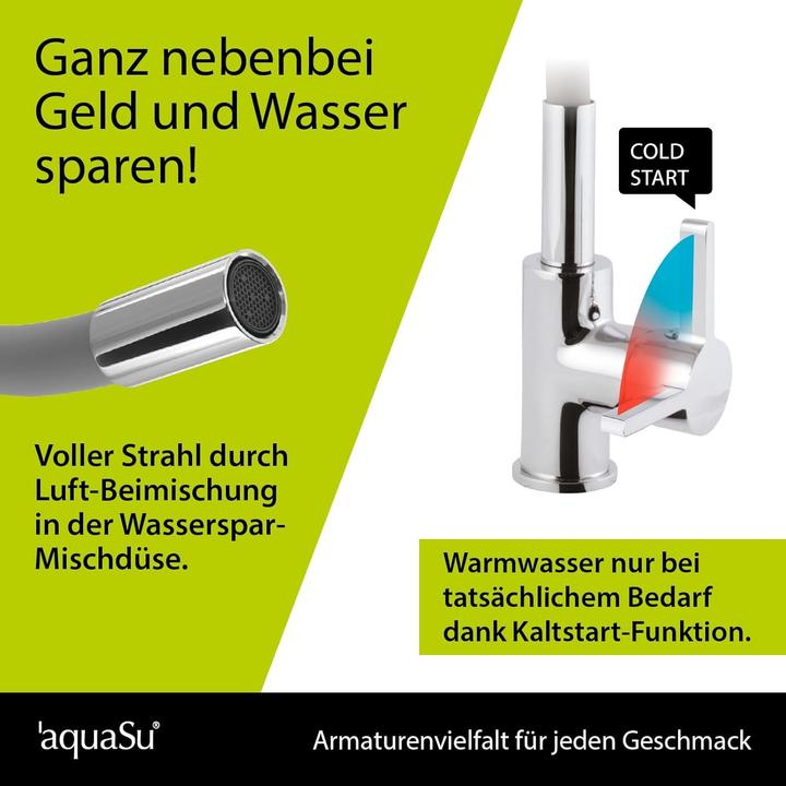 Actual product image AquaSu Küchenarmatur Lago Multi 2.0 mit Wassersparfunktion