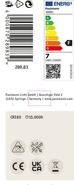 Produktbild Paulmann Reflektor (GU10, 7 W, 550 lm, 1 x, F)