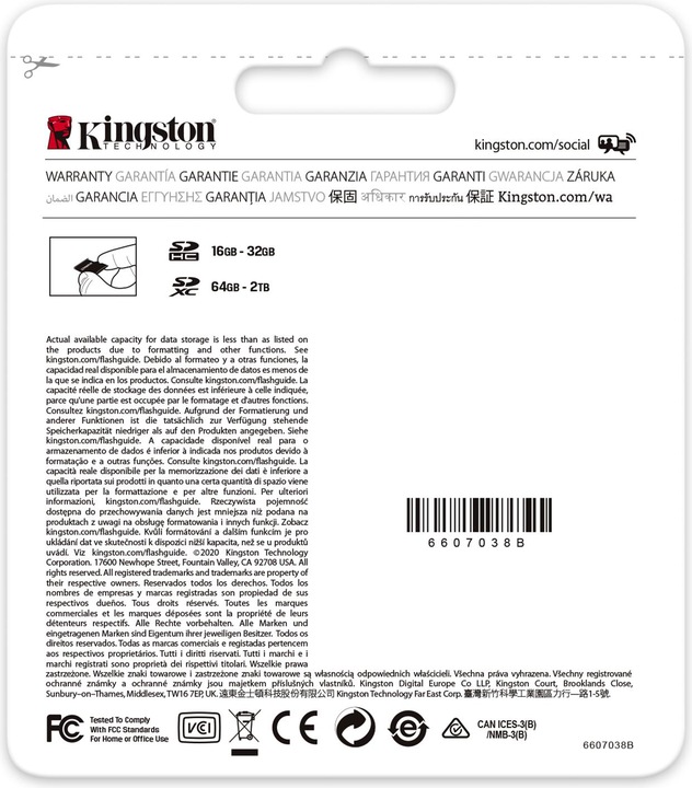 Actual product image Kingston Canvas Go! Plus (64 GB, SDXC, U3, UHS-I)