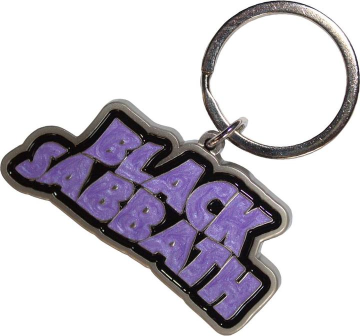 Actual product image Black Sabbath Wavy Logo Keyring
