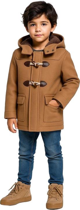 Actual product image Minoti Boys Plain Toggle Duffle Coat (110)