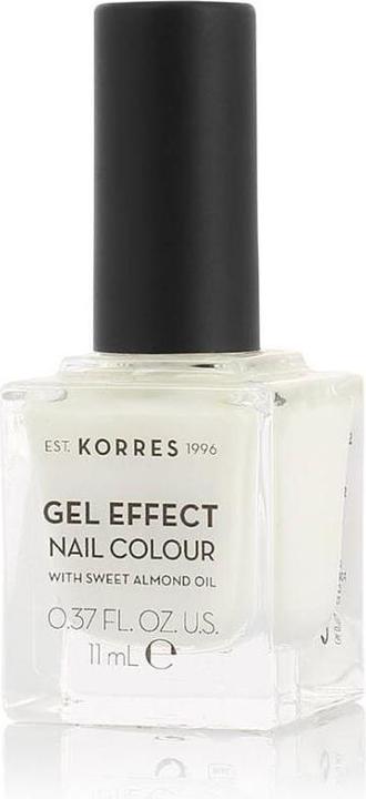 Produktbild Korres Nägel Gel Effect Nail Colour Nr. 02 Porcelain White / 11 ml (02 Porcelain White, Gel-Effekt Nagellack)