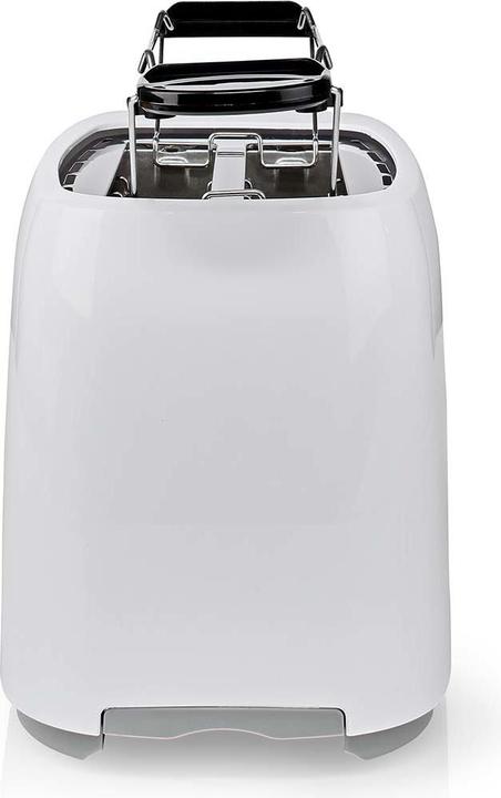 Actual product image Nedis Toaster 2 Slots Browning levels: 7 Defrost feature Bun rack White
