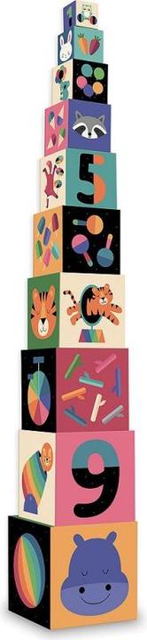 Actual product image Vilac Stacking Cube Rainbow - Andy Westface