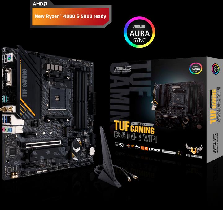 Produktbild ASUS TUF GAMING B550M-E WIFI (AM4, AMD B550, mATX)