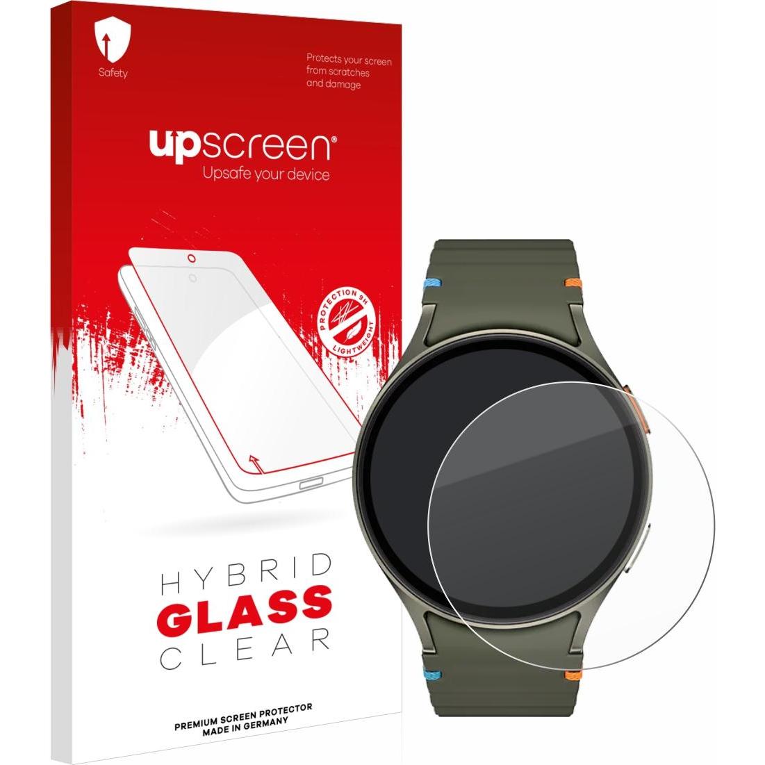 upscreen Schutzglas Schutzfolie Glas Folie Displayschutz klar, Smartwatch Schutzfolie, Transparent