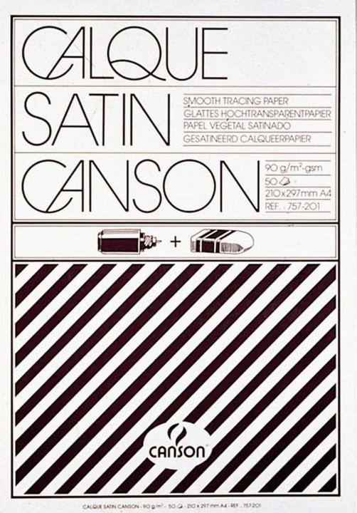 Image du produit Canson Calque Satin (A4, 50 feuilles, 90 g/m²)