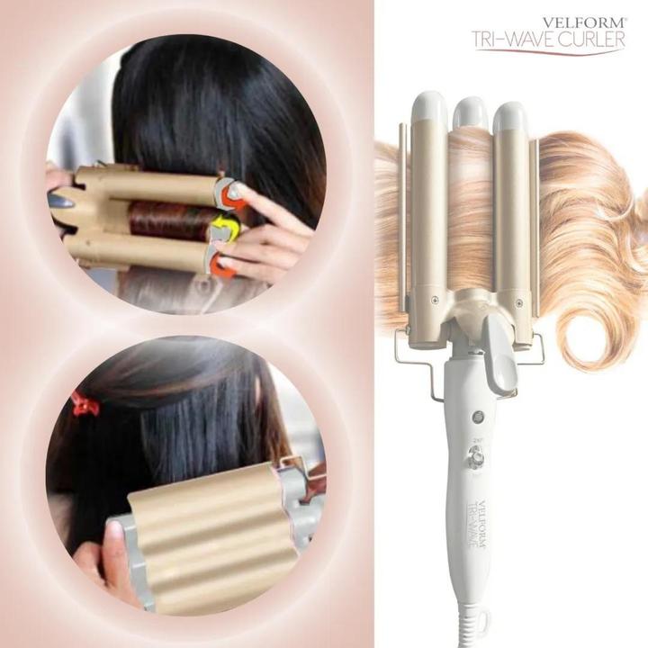 Actual product image Lipo Tri-Wave Curler