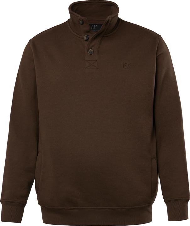 Image du produit JP1880 Sweat-shirt camionneur JP 1880, col montant et patte de boutonnage - jusqu'au 8 XL (8XL)