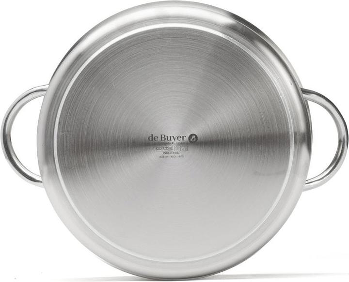 Produktbild de Buyer PRIM'APPETY Kochtopf nieder Ø28cm, Induktion (Kochtopf, Edelstahl, 28 x 12.50 cm)