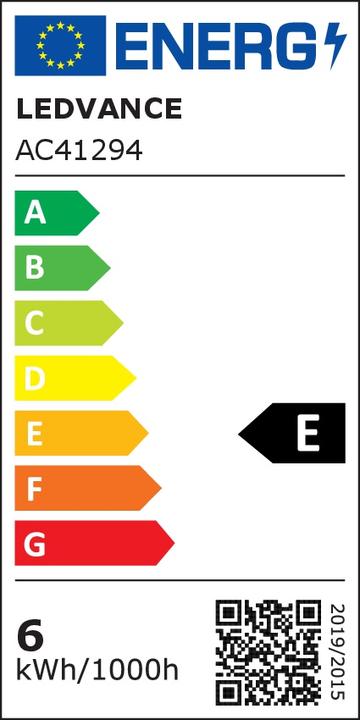 Energy Label Ledvance Smart+ Filament Globe (E27, 6 W, 680 lm, 1 x, E)