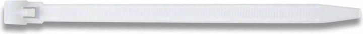 Produktbild Cimco Kabelbinder, wiederöffnenbar, BxL 7,5 x 280 mm Bündel-Ø bis 76 mm, 36kp, naturfa (Kunststoffkabelbinder, 280 mm, 100 Stk.)