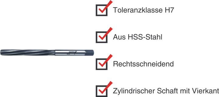 Immagine prodotto Paulimot HSS-Handreibahle 7 mm Passung H7 (7 mm)