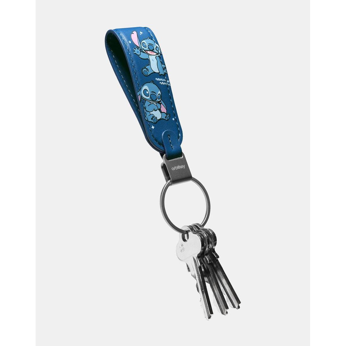 Orbitkey, Unisex, Portachiavi, - Loop Keychain - Stitch, Argento