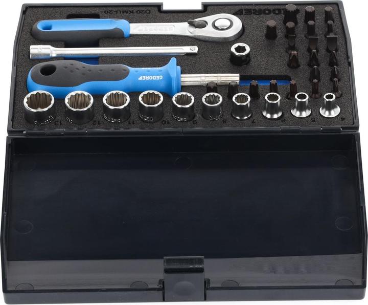 Produktbild Gedore D 20 KMU-20 Steckschlüssel-Satz 1/4" 37-teilig UD-IN-IS-PH-PZ-TX (1/4")