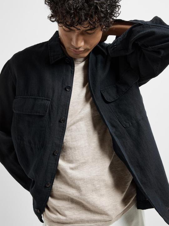 Actual product image Slhmads-Linen Overshirt Ls Noos (XL)