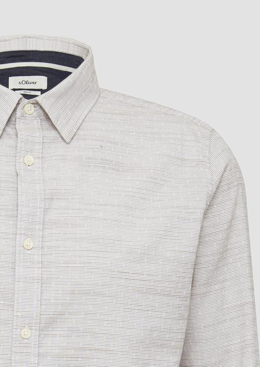 Produktbild S.Oliver Hemd Slim Fit: Strukturiertes Hemd mit Kentkragen (XL)