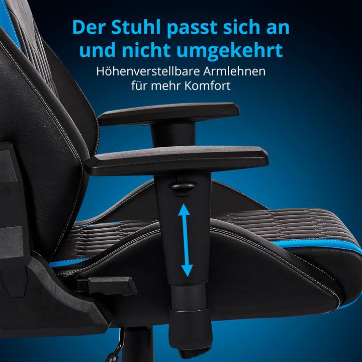 Actual product image Medion Gaming Chair ERAZER Druid P10 Blue / Black